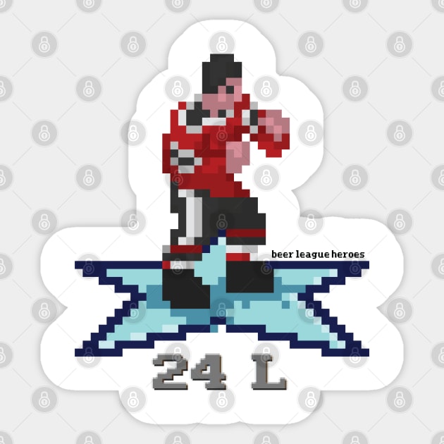 16-Bit Legend: Bob Probert Sticker by Beerleagueheroes.com Merch Store